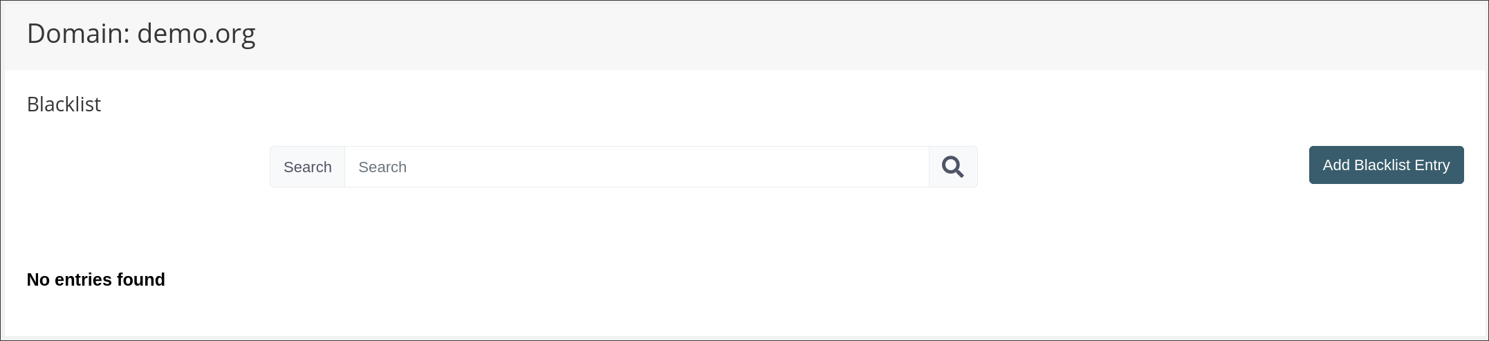 Blacklist Navigation